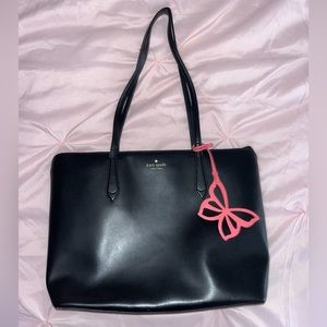 Black leather Kate spade purse